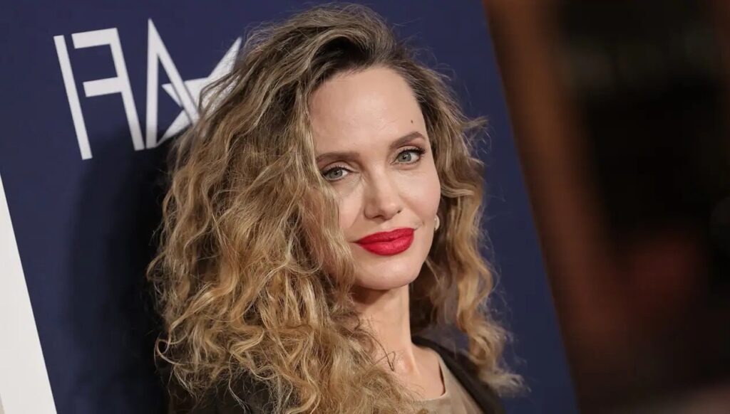 Angelina Jolie brown hair very beutiful