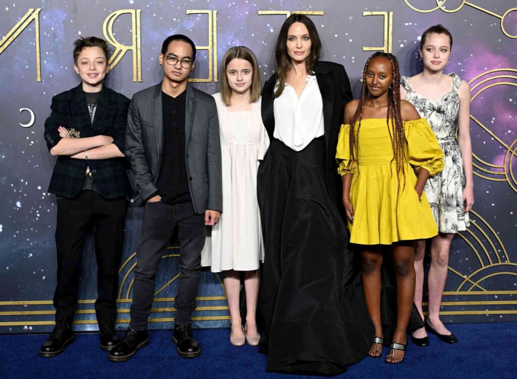 Angelina Jolie in family