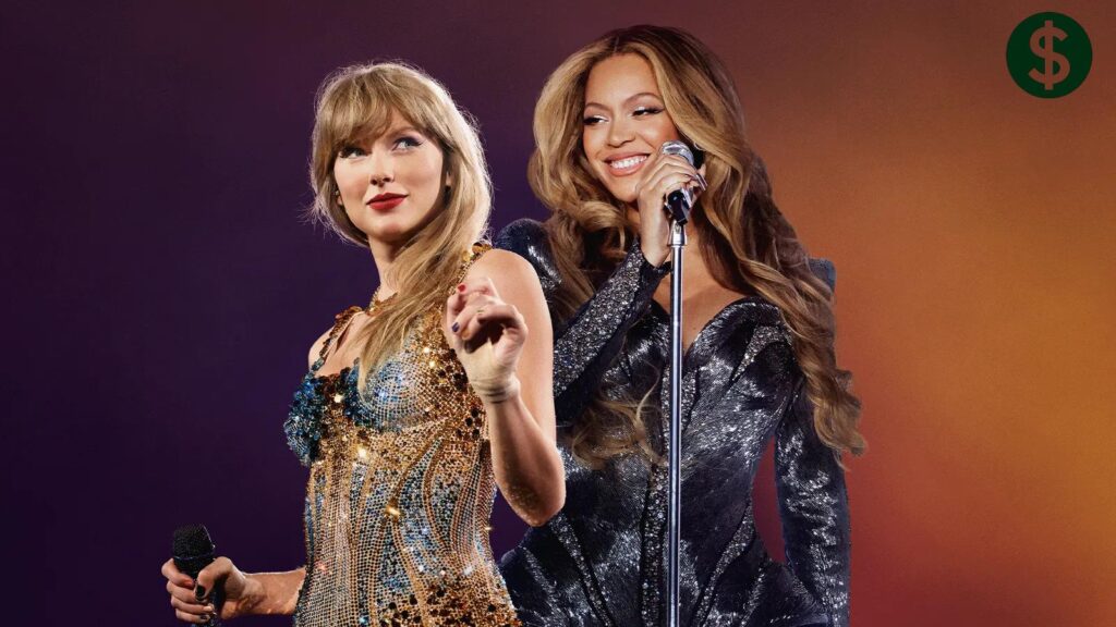 Live concert performance image used in an article about Taylor Swift net worth and music industry success